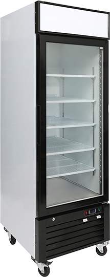 Double Door Upright Glass Display Fridges Novachill