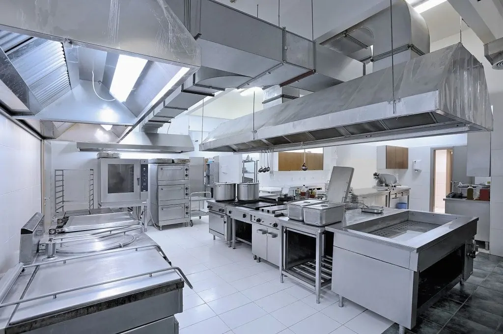 A commercial kitchen